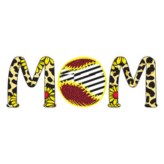 Mom Typography Sublimation Design
