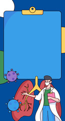 Medical Characters Anti-epidemic Flat Vector Concept Operation Hand Drawn Illustration
