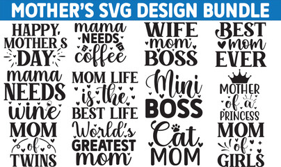 Mother's SVG design bundle