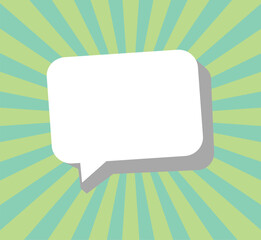 Speech bubble with background Vector