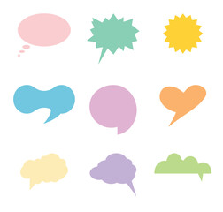 set of speech bubbles vector