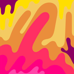 Colorful Groovy background design concept, abstract background