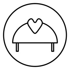 Obraz premium head of bed icon