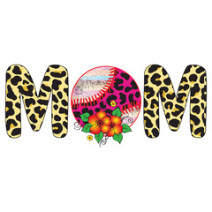 Mom Typography Sublimation Design