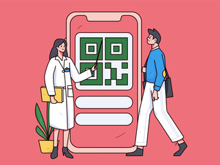 Medical Characters Anti-epidemic Flat Vector Concept Operation Hand Drawn Illustration
