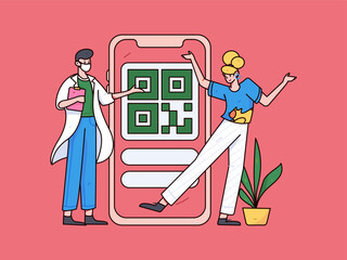 Medical Characters Anti-epidemic Flat Vector Concept Operation Hand Drawn Illustration
