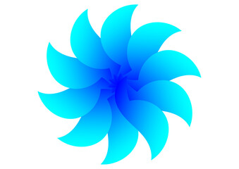 Fototapeta na wymiar blue flower icon