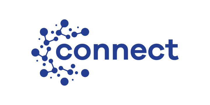 logo design abstract connection icon vector illustration