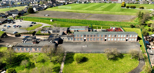 Aerial Photo of  St Anthonys Primary School Larne Co Antrim Northern Ireland