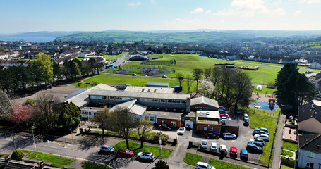 Aerial photo of Linn Primary School Larne Co Antrim Northern Ireland