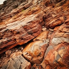 red rock in the desert.