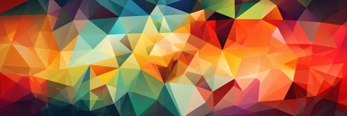 Obraz premium abstract background with triangles, generative ai