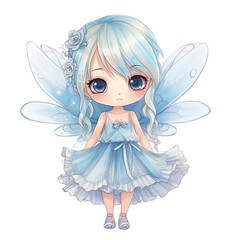 Cute fairy with wings,Ai