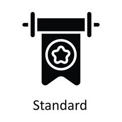Standard Vector   Solid Icons. Simple stock illustration stock