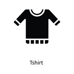 T shirt  Vector   Solid Icons. Simple stock illustration stock