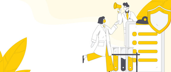 Medical Characters Anti-epidemic Flat Vector Concept Operation Hand Drawn Illustration
