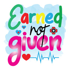 Nurse Typography Sublimation Design