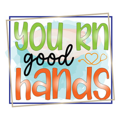 Nurse Typography Sublimation Design