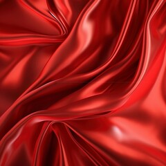 Obraz premium Close up red satin background.