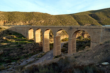 Bridge in the Tabernas desert, Andalusia, Spain