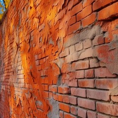old brick wall background.