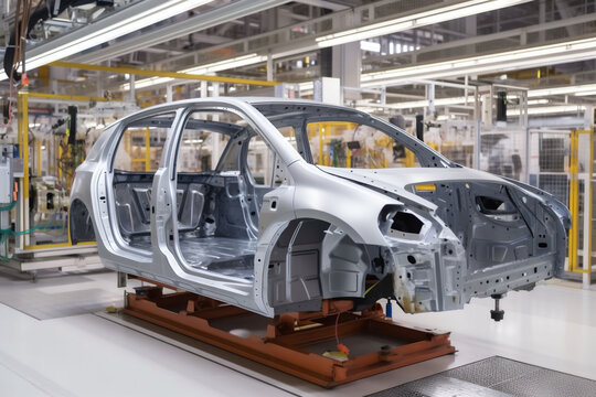 factory assembly transportation automobile machine industry automotive car technology industrial. Generative AI.