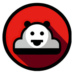 Flower clipart vector design black and white