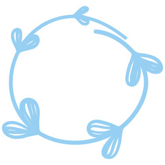 Obraz premium Hand drawn heart frame