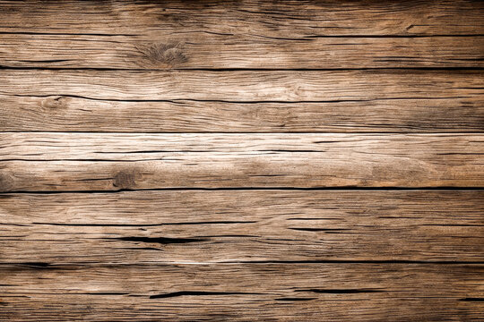 old brown rustical wooden texture wood background. Surface of old brown wood texture, top view teak wood paneling. Generative AI
