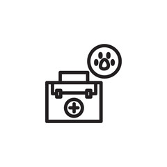 Care Clean Dog Outline Icon