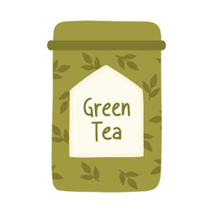 jar of green tea