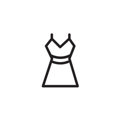 Dress Fashion Model Outline Icon