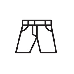 Pants Summer Wear Outline Icon