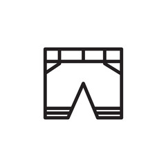Pent Jeans Man Outline Icon
