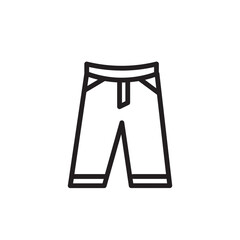 Pants Summer Wear Outline Icon