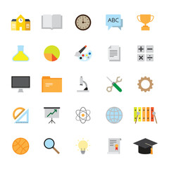 Color icon for education and learning