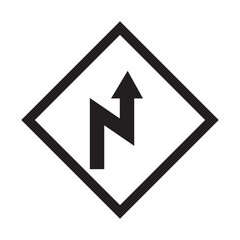 TRAFFIC SIGNS icon design template vector