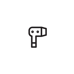 Barber Dry Hair Outline Icon