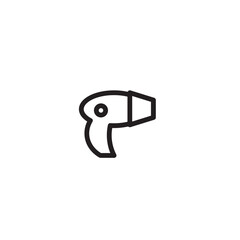 Barber Dry Hair Outline Icon