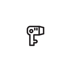 Barber Dry Hair Outline Icon