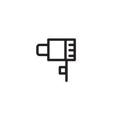 Beauty Dryer Hair Outline Icon