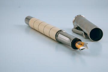 fountain pen on paper