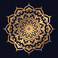 Elegant ornamental mandala design illustrations background vector template