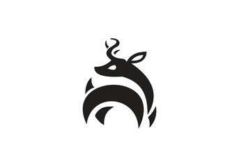 this is deer head icon design for your business