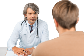 Portrait of a Doctor Talking with Patient