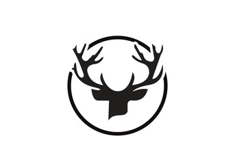this is deer head icon design for your business