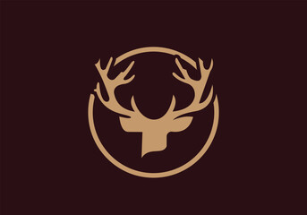 this is deer head icon design for your business