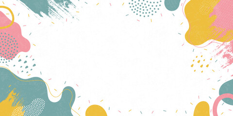 Background pattern, abstract colored shapes. Modern minimalism trendy pattern background. Vector background.