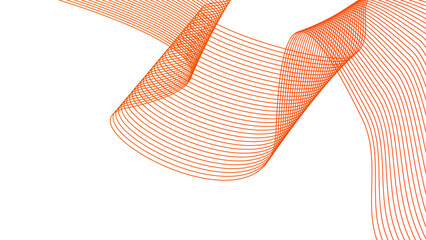 orange wavy tech lines abstract background illustration eps	