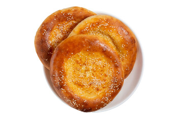 isolated tandoor bread for menu